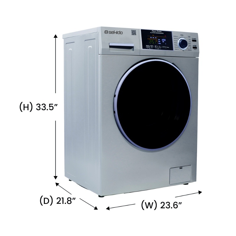 Sekido All-in-One Washer Dryer VENTED-DRY 30% FASTER than Condense 15lb 110V