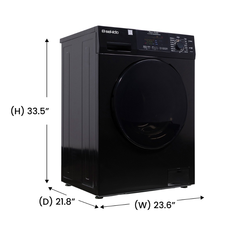Sekido All-in-One Washer Dryer VENTLESS/VENTED PET cycle 1.62cf/15lbs 110V