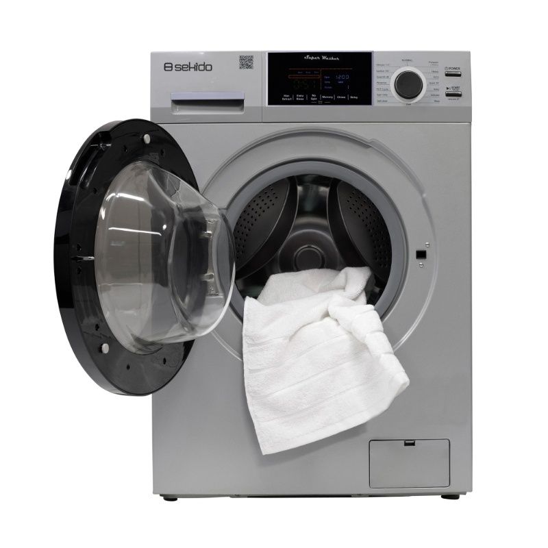 Sekido Compact Washer 1.6cf/15lbs Sani Allergen PET CYCLE 15 Programs 110V