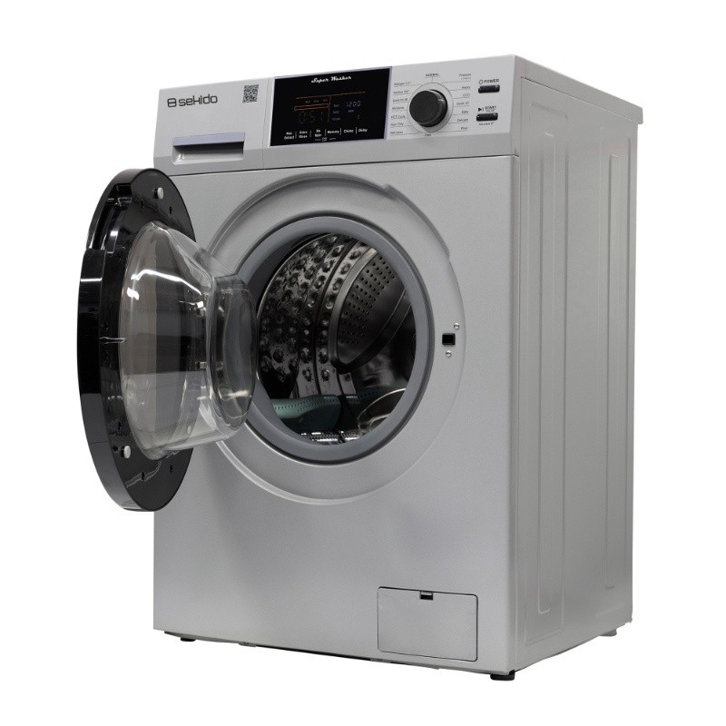 Sekido Compact Washer 1.6cf/15lbs Sani Allergen PET CYCLE 15 Programs 110V