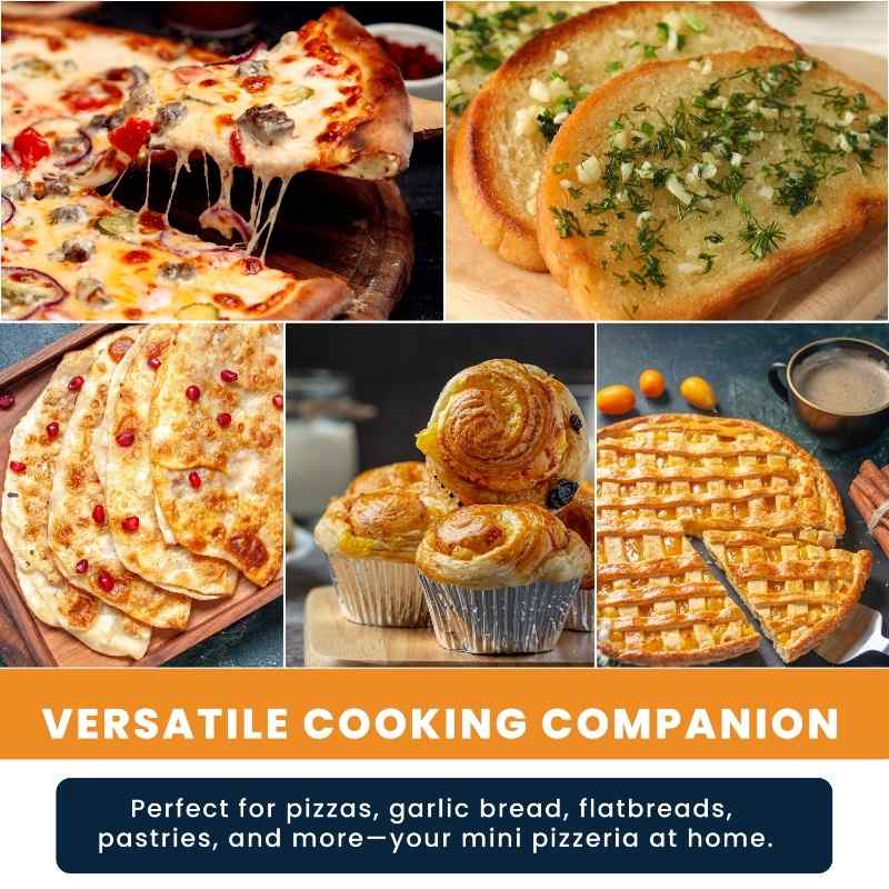 Equator ELECTRIC PIZZA OVEN Multi Program w/ Baking Stone Countertop 1.6cf 110V