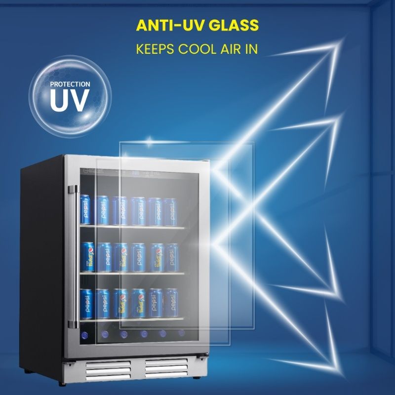 Equator 4.76 cu. ft. Stainless Steel Beverage Refrigerator Built-In/Freestanding