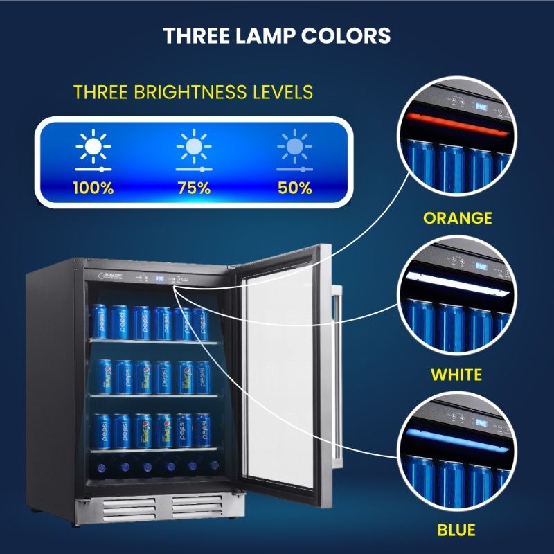 Equator 4.76 cu. ft. Stainless Steel Beverage Refrigerator Built-In/Freestanding