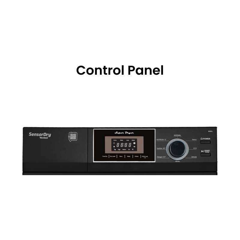 PREMIUM Compact 24 In VENTED Dryer w/Washer SOCKET 3.1cf/13lb SENSOR 110V