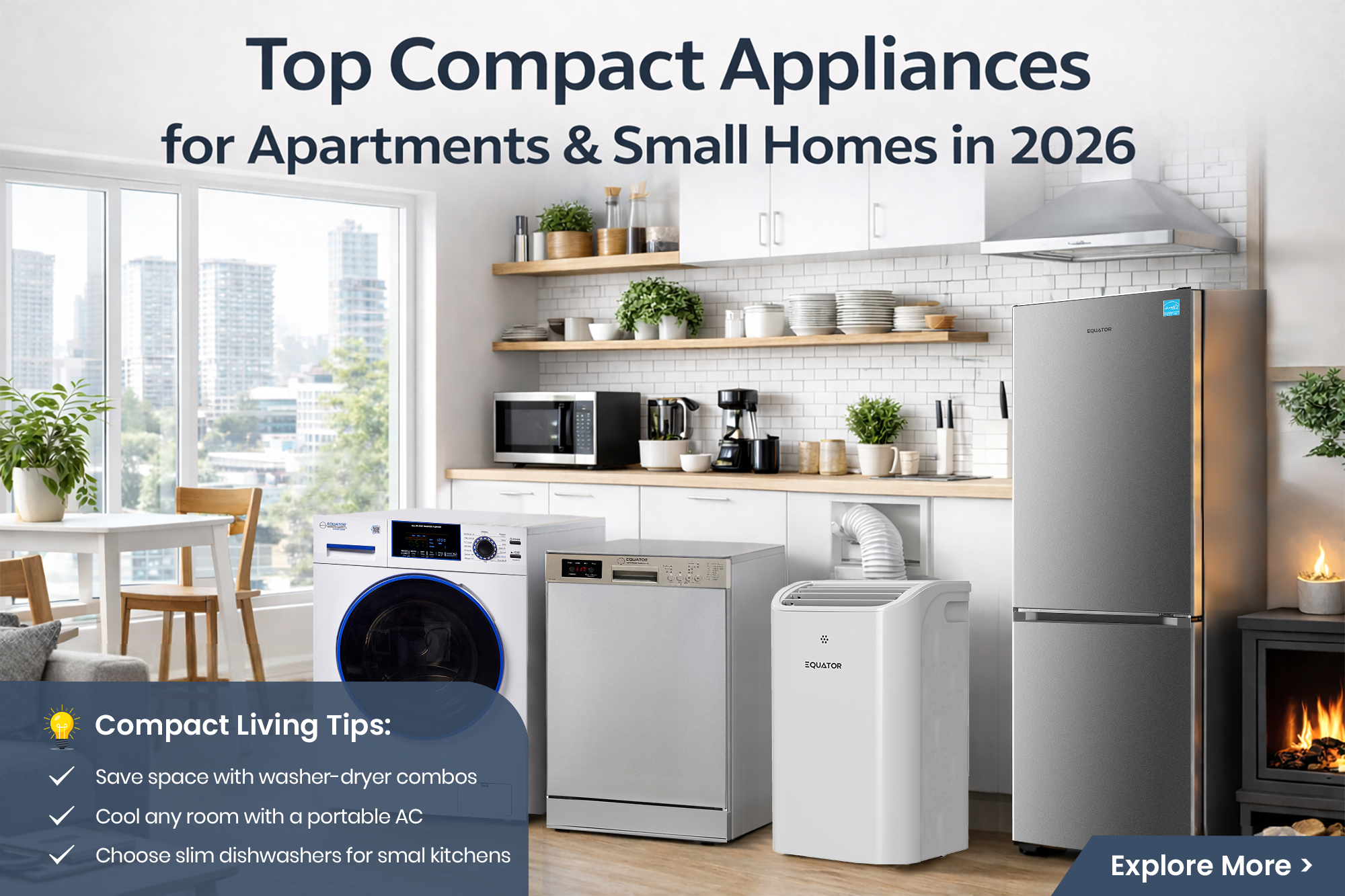Top Compact Appliances for Apartments & Small Homes in 2026