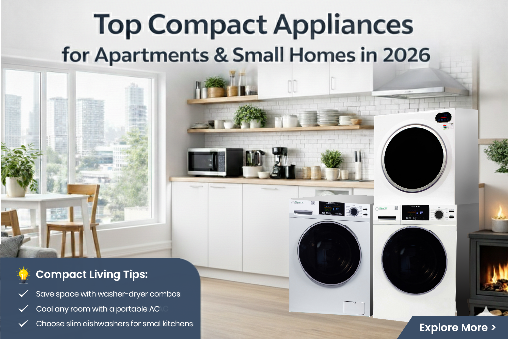 Top Appliance Deals for Apartments & Condos in 2026 (Compact Washer & Dryer Picks)