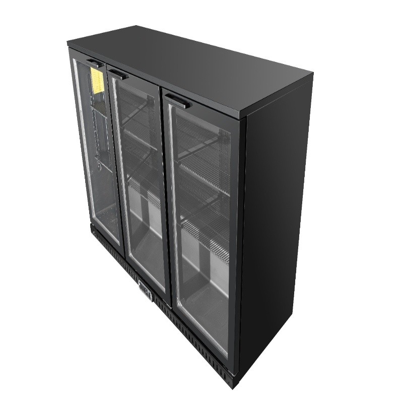 Equator-Vitlife Back Bar Cooler with 3 Glass Doors Under counter Beverage Refrigerator with LED,11.6 Cu.Ft. Counter Height Commercial Bar Fridge for Beer, Wine, Soda in Bar, Restaurant, Home