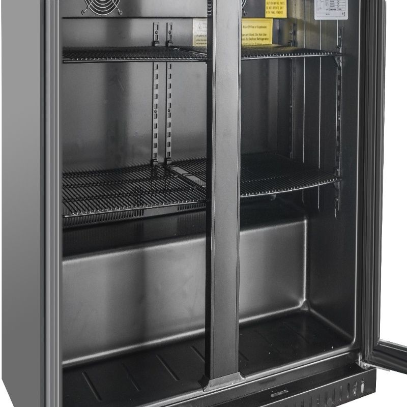 Equator-Vitlife Back Bar Cooler with 3 Glass Doors Under counter Beverage Refrigerator with LED,11.6 Cu.Ft. Counter Height Commercial Bar Fridge for Beer, Wine, Soda in Bar, Restaurant, Home
