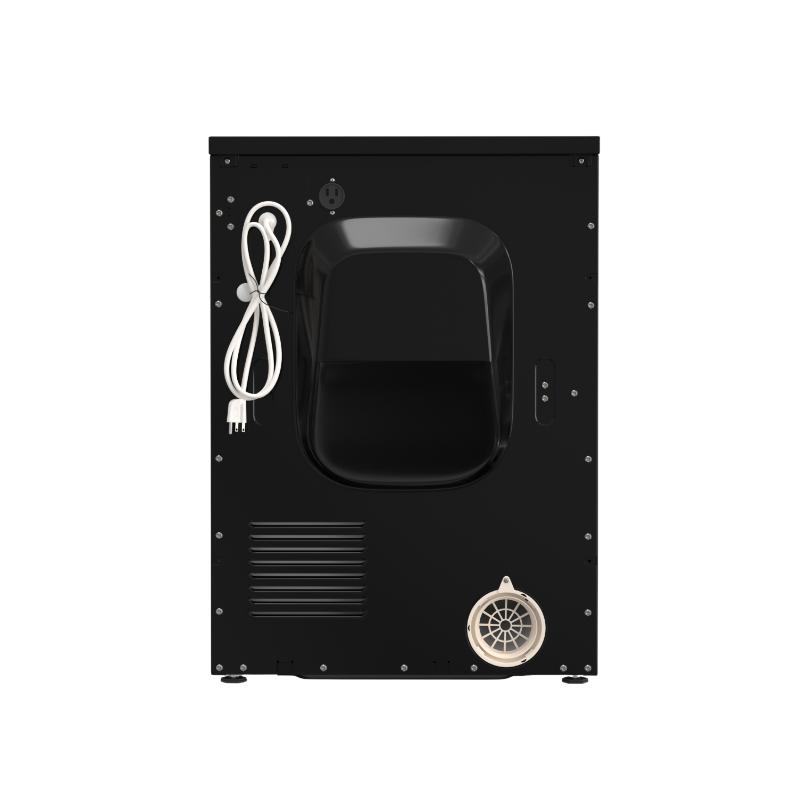 PREMIUM Compact 24 inch VENTED Dryer w/Washer SOCKET 3.1cf/13lb SENSOR 110V Black