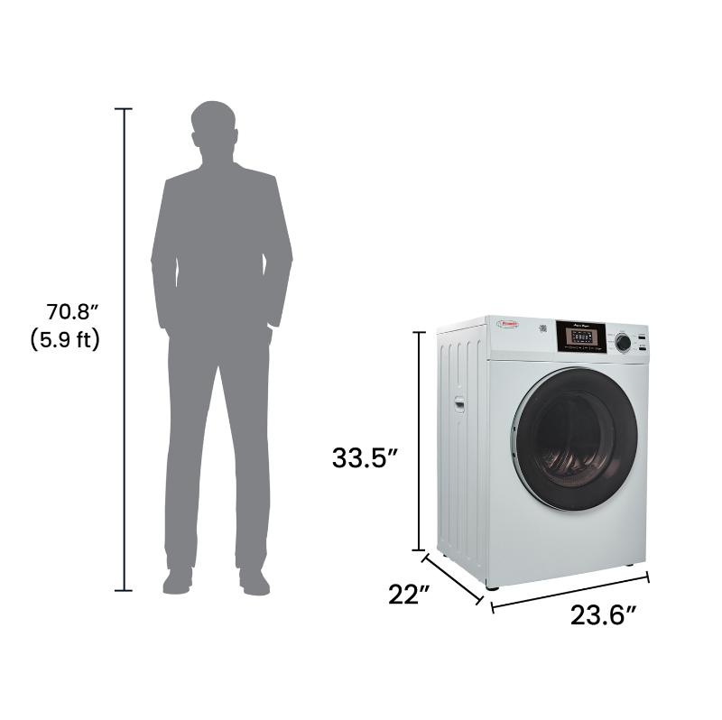 PREMIUM Compact 24 inch VENTED Dryer w/Washer SOCKET 3.1cf/13lb SENSOR 110V