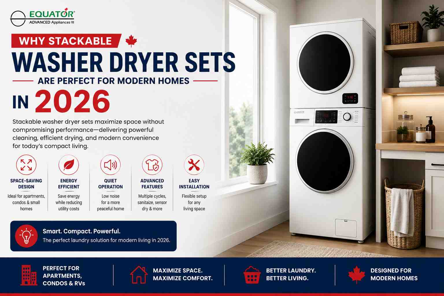 Why Stackable Washer Dryer Sets Are Perfect for Modern Homes in 2026
