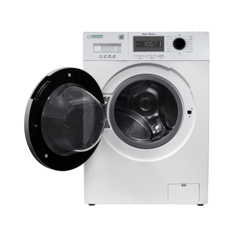 Equator Compact Washer 1.57cf/13lbs POWER WASH 15 Programs 1200rpm 110V