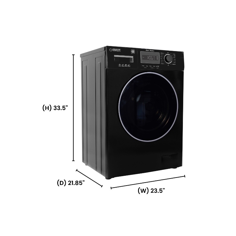 Equator Compact Washer 1.57cf/13lbs POWER WASH 15 Programs 1200rpm 110V