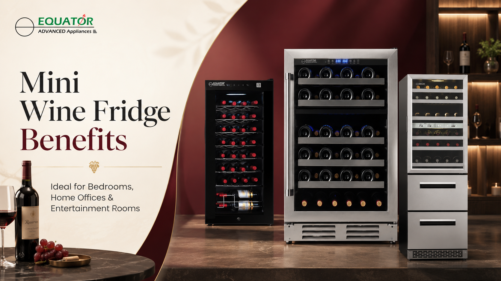 Mini Wine Fridge Benefits for Bedrooms, Home Offices, and Entertainment Rooms