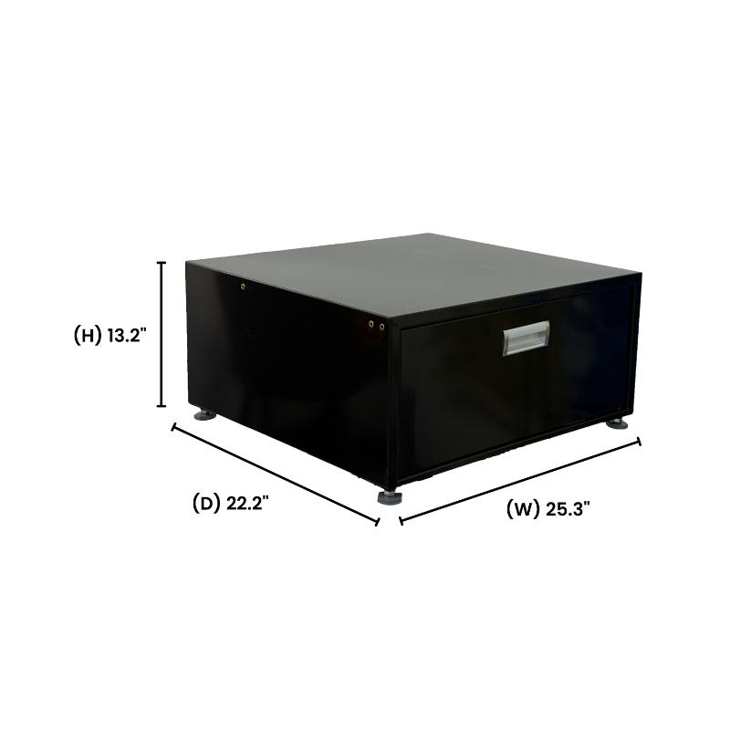 Universal Laundry Pedestal for 24inch Washer, Dryer & Combo with Storage Drawer