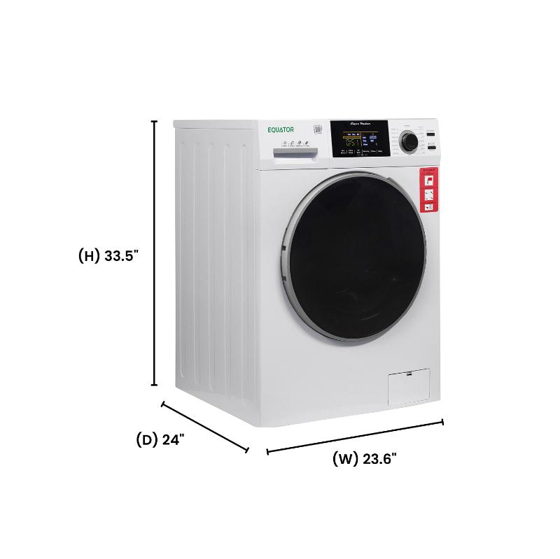 Equator 24” Advanced Washer 2.5 cf/26 lbs w/ PET Cycle TOUCH control 1400rpm 110V