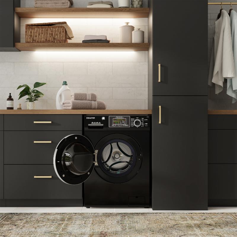 Equator Max All-in-One VENTED/VENTLESS Washer-Dryer 2.5 cf / 26 lbs 1400RPM 110V Black
