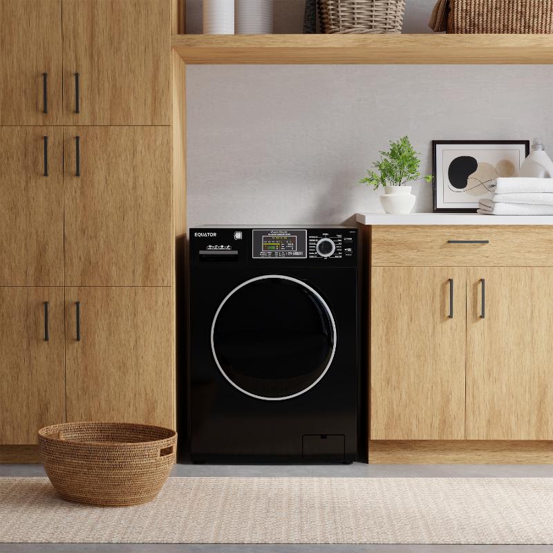 Equator Max All-in-One VENTED/VENTLESS Washer-Dryer 2.5 cf / 26 lbs 1400RPM 110V Black