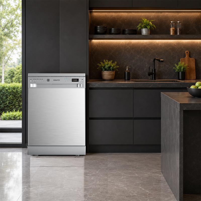 Equator 24 inch Freestanding Dishwasher - 14 Place Settings, 3rd Rack, Stainless Tub Stainless