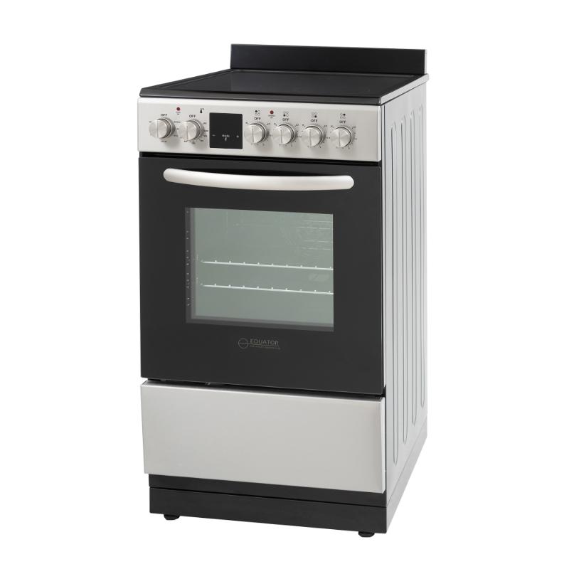 Equator 20 Electric Cooking Range 4 Ceramic Burner CONVECTION OVEN AIR FRYER SS Stainless