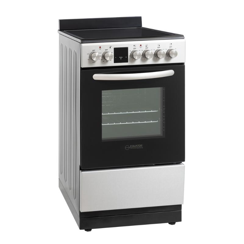 Equator 20 Electric Cooking Range 4 Ceramic Burner CONVECTION OVEN AIR FRYER SS Stainless