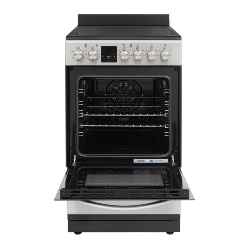 Equator 20 Electric Cooking Range 4 Ceramic Burner CONVECTION OVEN AIR FRYER SS Stainless