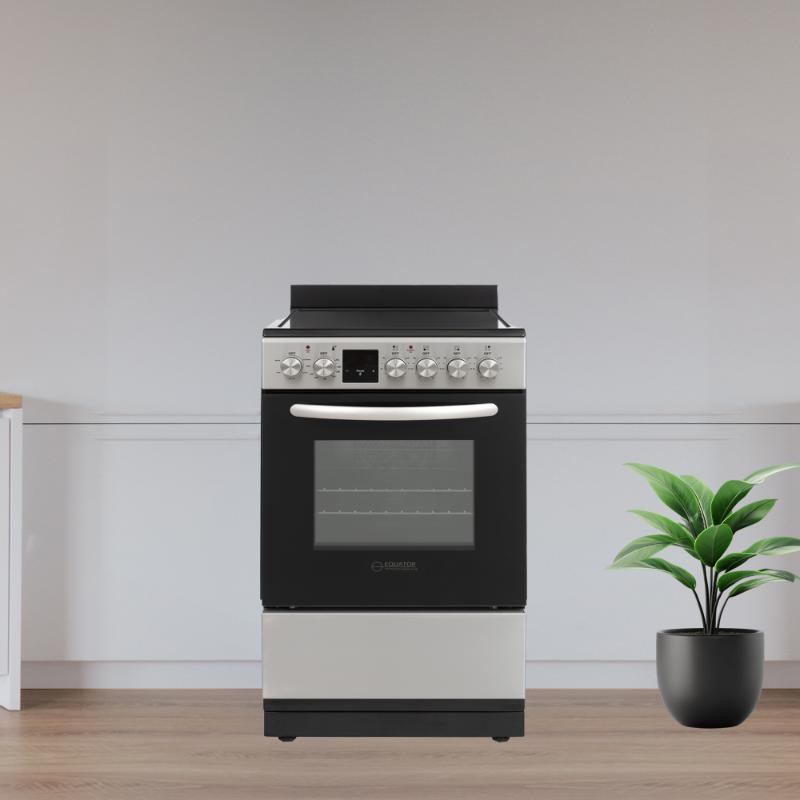 Equator 20 Electric Cooking Range 4 Ceramic Burner CONVECTION OVEN AIR FRYER SS Stainless