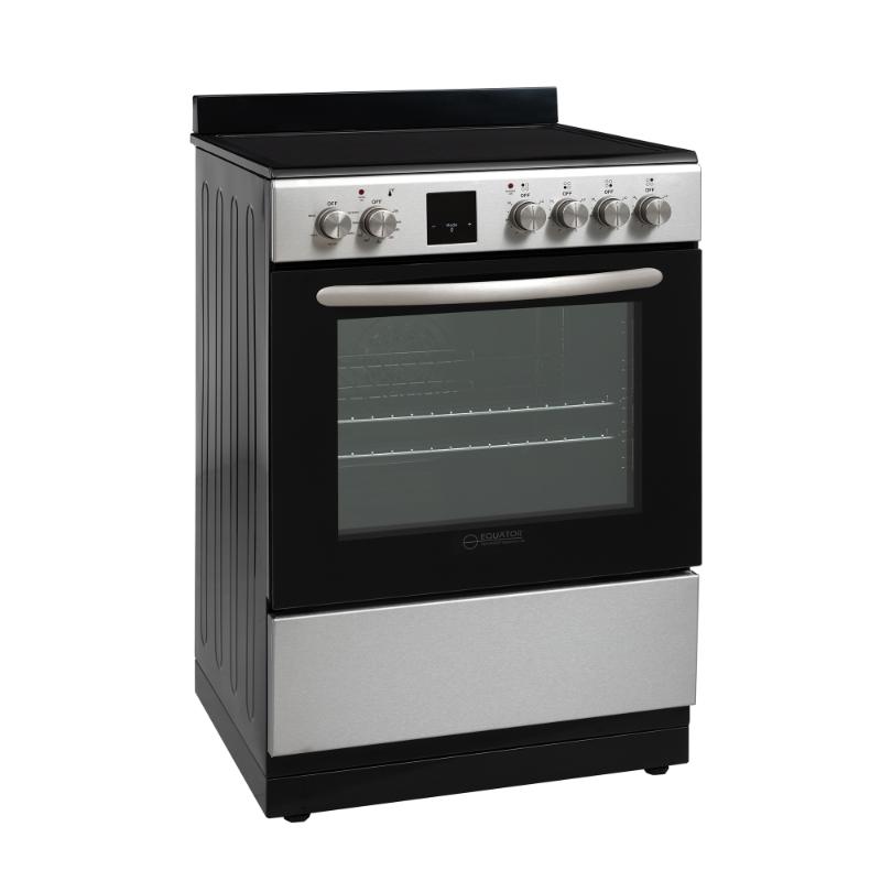 Equator 24 inch Freestanding Electric Cooking Range in Stainless with Convection Oven