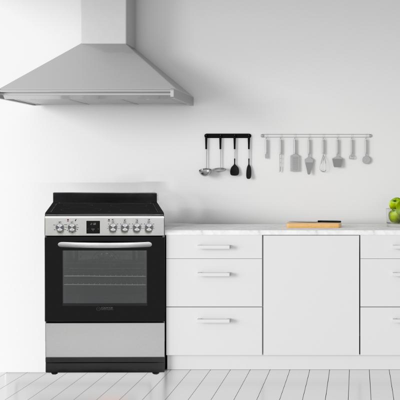 Equator 24 inch Freestanding Electric Cooking Range in Stainless with Convection Oven