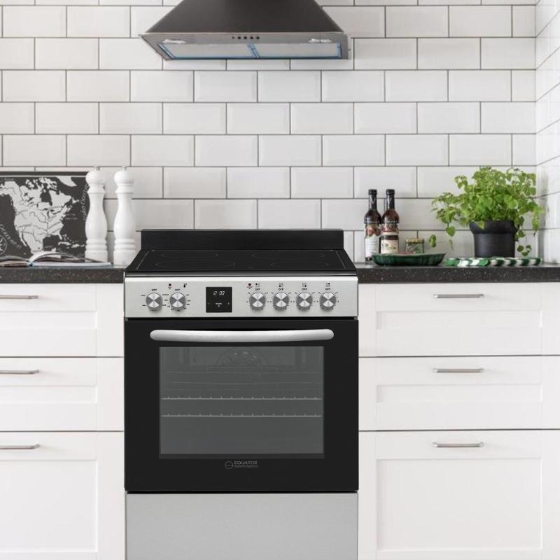 Equator 24 inch Freestanding Electric Cooking Range in Stainless with Convection Oven