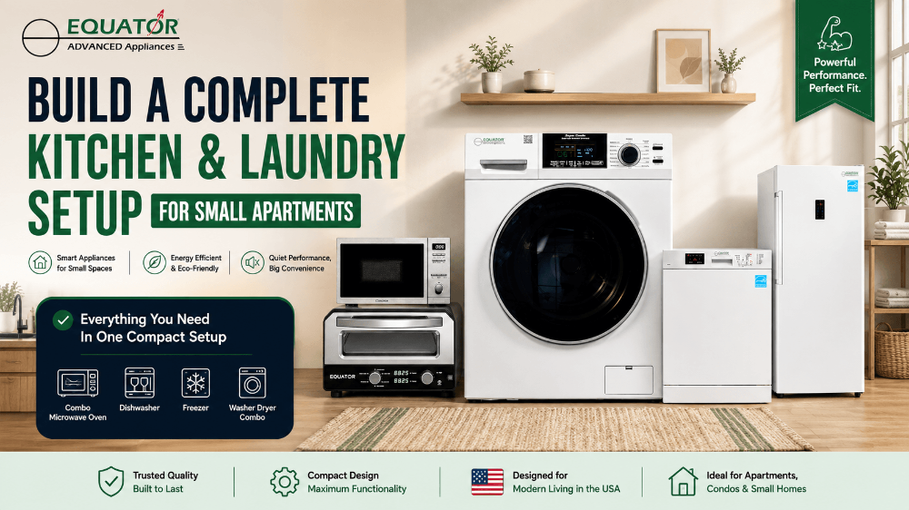 How to Build a Complete Kitchen and Laundry Setup for a Small Apartment