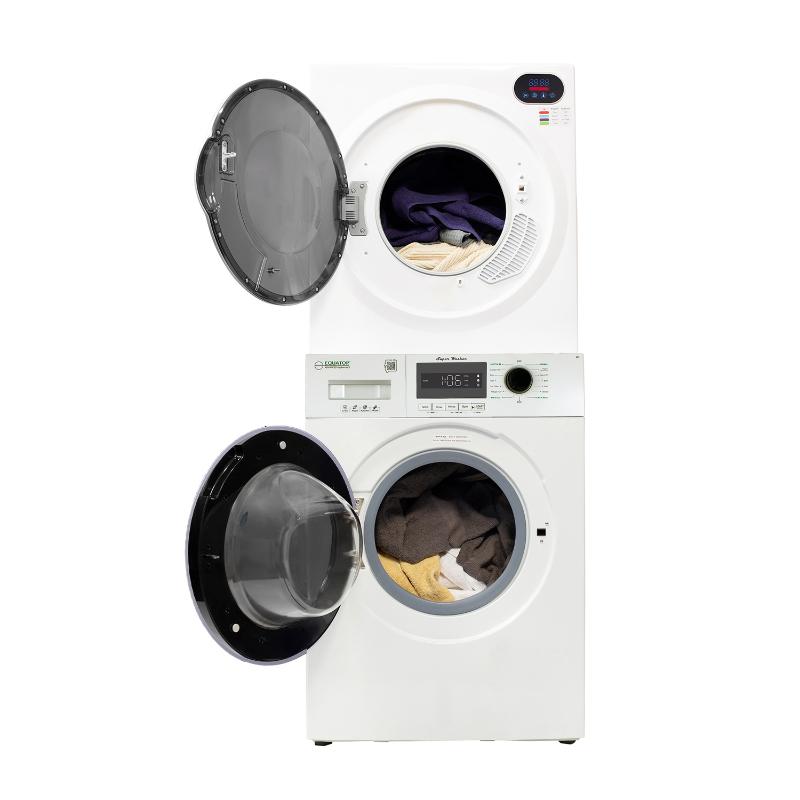 Equator COMPACT STACKABLE LAUNDRY Washer EW 822 1.57cf Dryer ED 848 2.6cf 110V