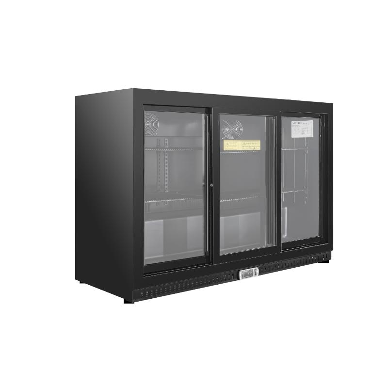 Equator-Vitlife Back Bar Cooler with 3 Sliding Glass Doors 11.6 Cu Ft 53 Wide Under Counter Beverage Refrigerator with LED Commercial Bar Fridge for Beer Wine Soda for Kitchen Shop Bar ETL Listed