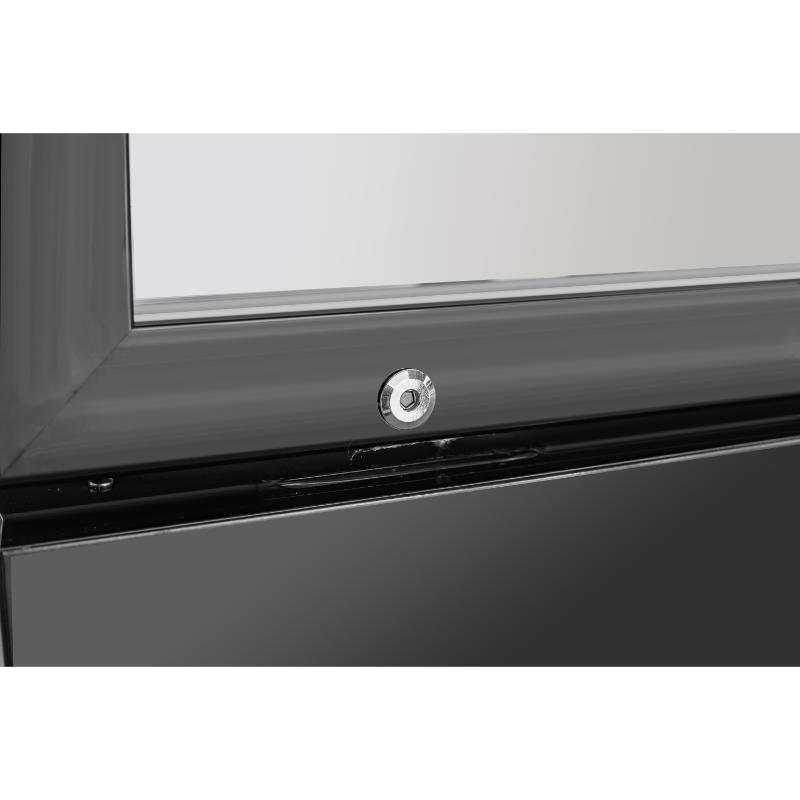 Equator-Vitlife 12.3 Cu Ft Commercial Merchandiser Refrigerator 1 Glass Door Upright Display Refrigerator with Adjustable Shelves LED Light and Canopy 33 F 41 F Auto Defrost ETL Listed