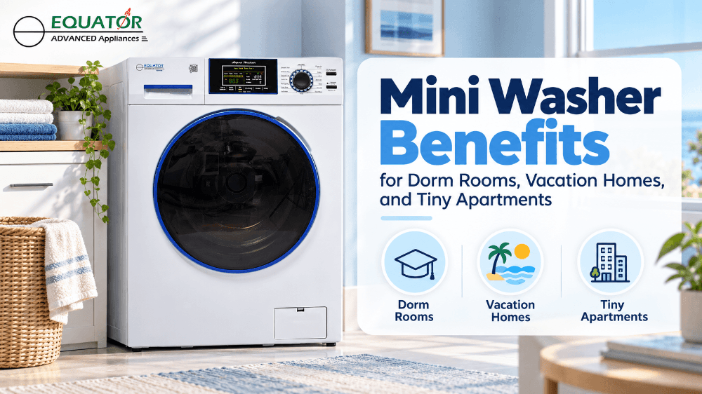 Mini Washer Benefits for Dorm Rooms, Vacation Homes, and Tiny Apartments