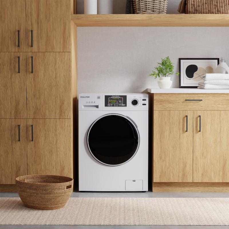 Equator Max All-in-One VENTED/VENTLESS Washer-Dryer 2.5 cf / 26 lbs 1400RPM 110V Silver