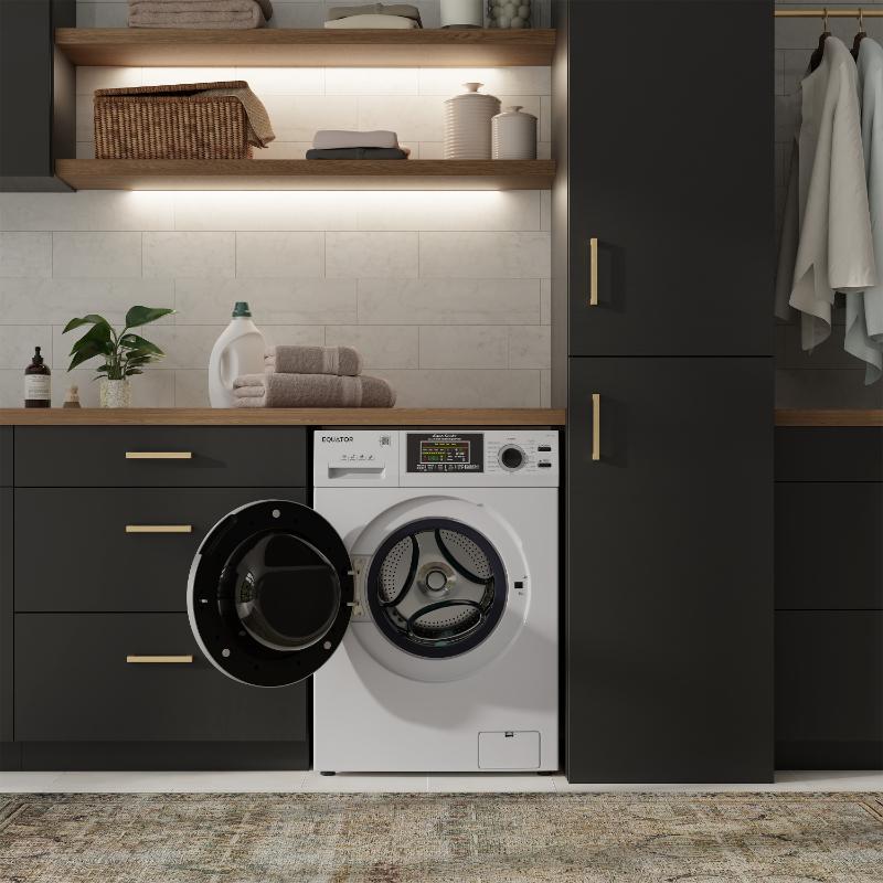 Equator Max All-in-One VENTED/VENTLESS Washer-Dryer 2.5 cf / 26 lbs 1400RPM 110V Silver