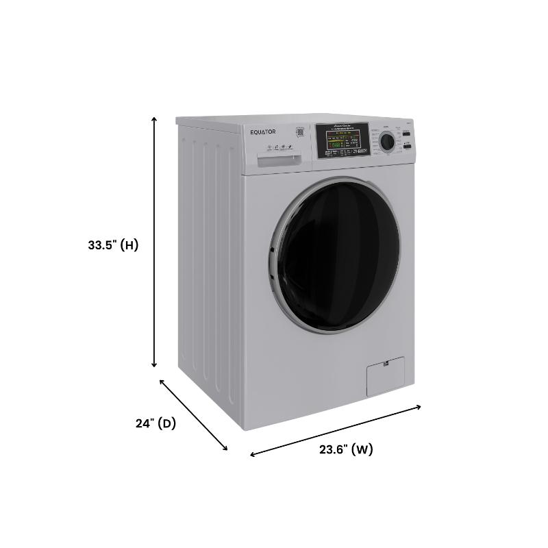 Equator Max All-in-One VENTED/VENTLESS Washer-Dryer 2.5 cf / 26 lbs 1400RPM 110V Silver