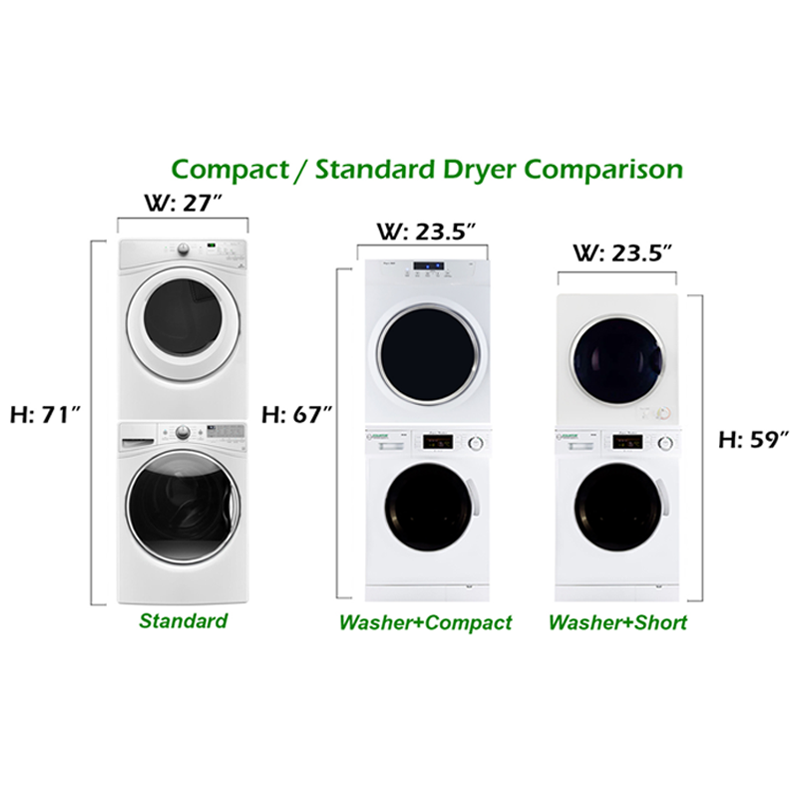 stack washer and dryer dimesions