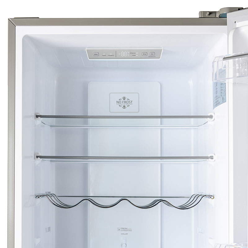 Equator Advanced Appliances 11.5 Cu.Ft Real Stainless Bottom Freezer Refrigerator