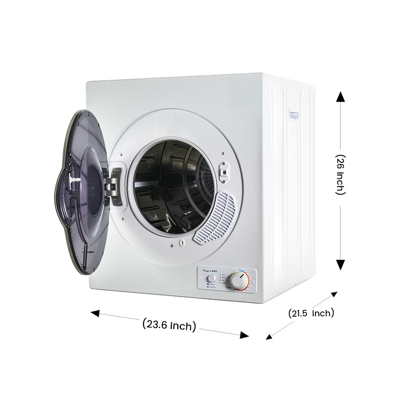 Equator Ed 848 24 2.6 Cu.Ft. White Compact Digital Dryer