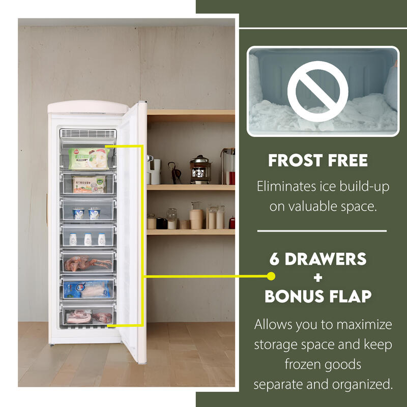 Conserv Classic Retro Upright Freezer - Thumbnail 5